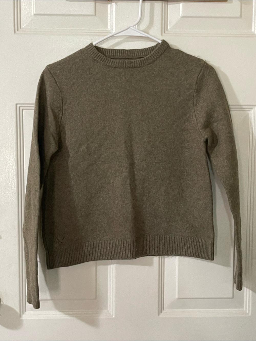Zadig & Voltaire Olive-Green Crewneck Sweater